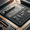 Mats construction pierced with one-sided wrapper made of glass-fiber-reinforced canvas-like fabric