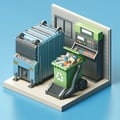 The equipment for processing and recycling of waste
