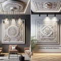 Decorative panels for suspended ceilings