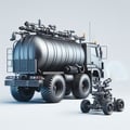 Watering equipment for watering of road surfaces