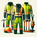 Overalls for road works