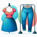 Clothing of large sizes