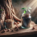 جذور الخوخ