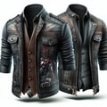 Fashion jackets and waistcoats for bikers