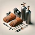 Oxygen mitten for metal autogenous welding and cutting
