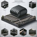 Covers, rubber, for railroad and tramway crossing