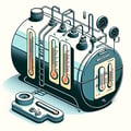 Tanks for storage of thermometers
