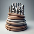 High pressure hoses and hydraulic hoses