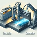 Laser-cutting, plasma-cutting and hydroabrasive and cutting machinery