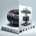 Cable and overhead power line supports