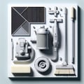 Cleaning equipment parts
