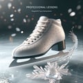 Footwear for professional figure skating lessons