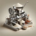 Equipment for production of flour products
