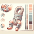 Orthopedic fixatives for newborns