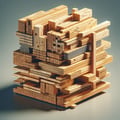Poutres en bois fabriquées à partir de panneaux OSB