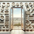 Plates of balconies