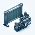 Radiateur pour refroidissement du moteur