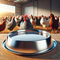 Drinking bowls for integrated poultry farms