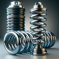 Springs, shock-absorbers, dampers, metallic