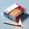 Matches for cigarettes
