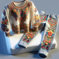 Clothing embroidered