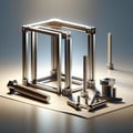 Assembled metal constructions
