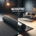 Acoustic vibration-absorbing material