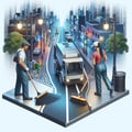 Technique for cleaning roads