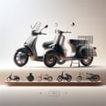 Motor scooters, scooters, mopeds