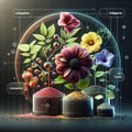 Seedlings of flowers